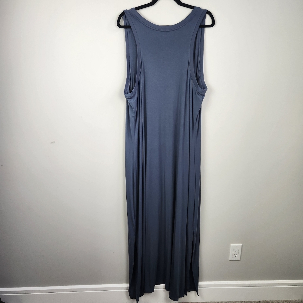 Athleta Santorini Maxi Dress Size 2XL Granite Blue - Picture 3 of 13